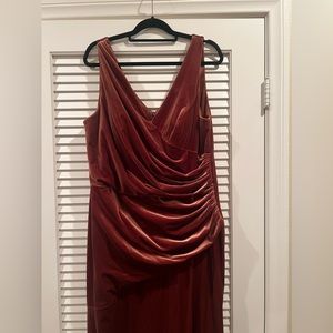 REVERLY- Dawson Dress Terracotta- Size 20